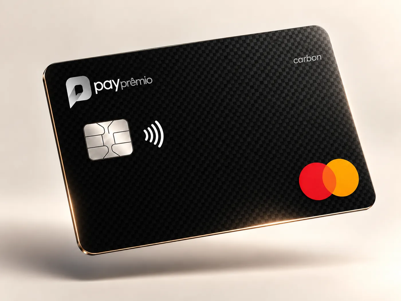Cartão de premiação Pay Prêmio Carbon com bandeira Mastercard