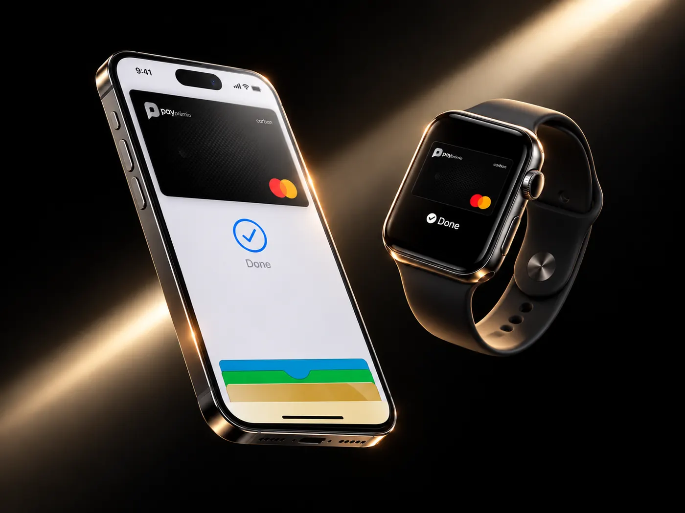 Cartão de premiação virtual Pay Prêmio na carteira digital do smartphone e do smartwatch